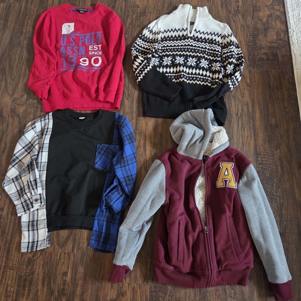 Boys Size Small Long Sleeve Sweatshirt Clothes Lot